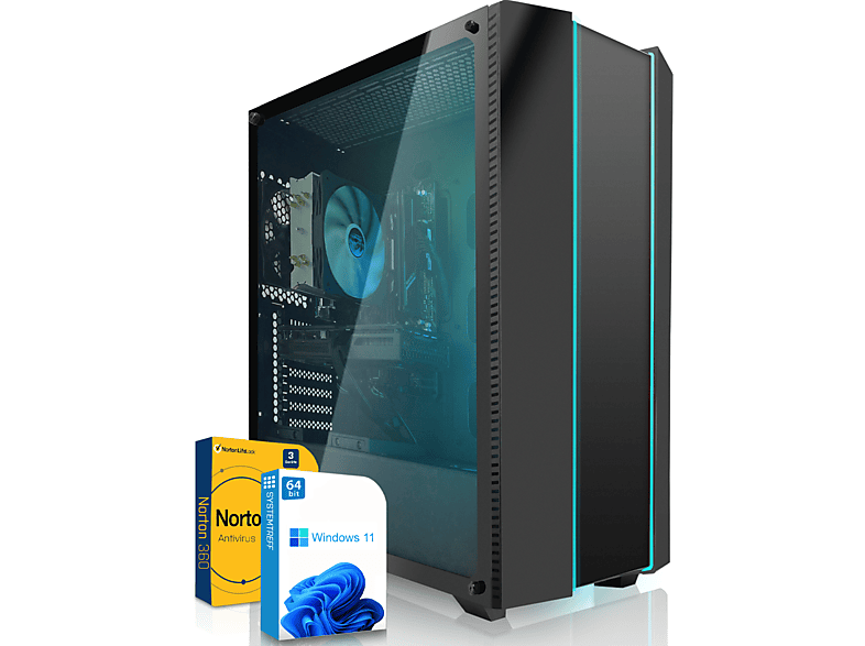 SYSTEMTREFF Gaming, Windows 11 Pro, Gaming PC mit Intel® Core™ i7