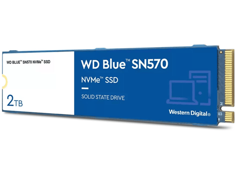 WESTERN DIGITAL GB, WD SSD, SN570, Blue intern 2000