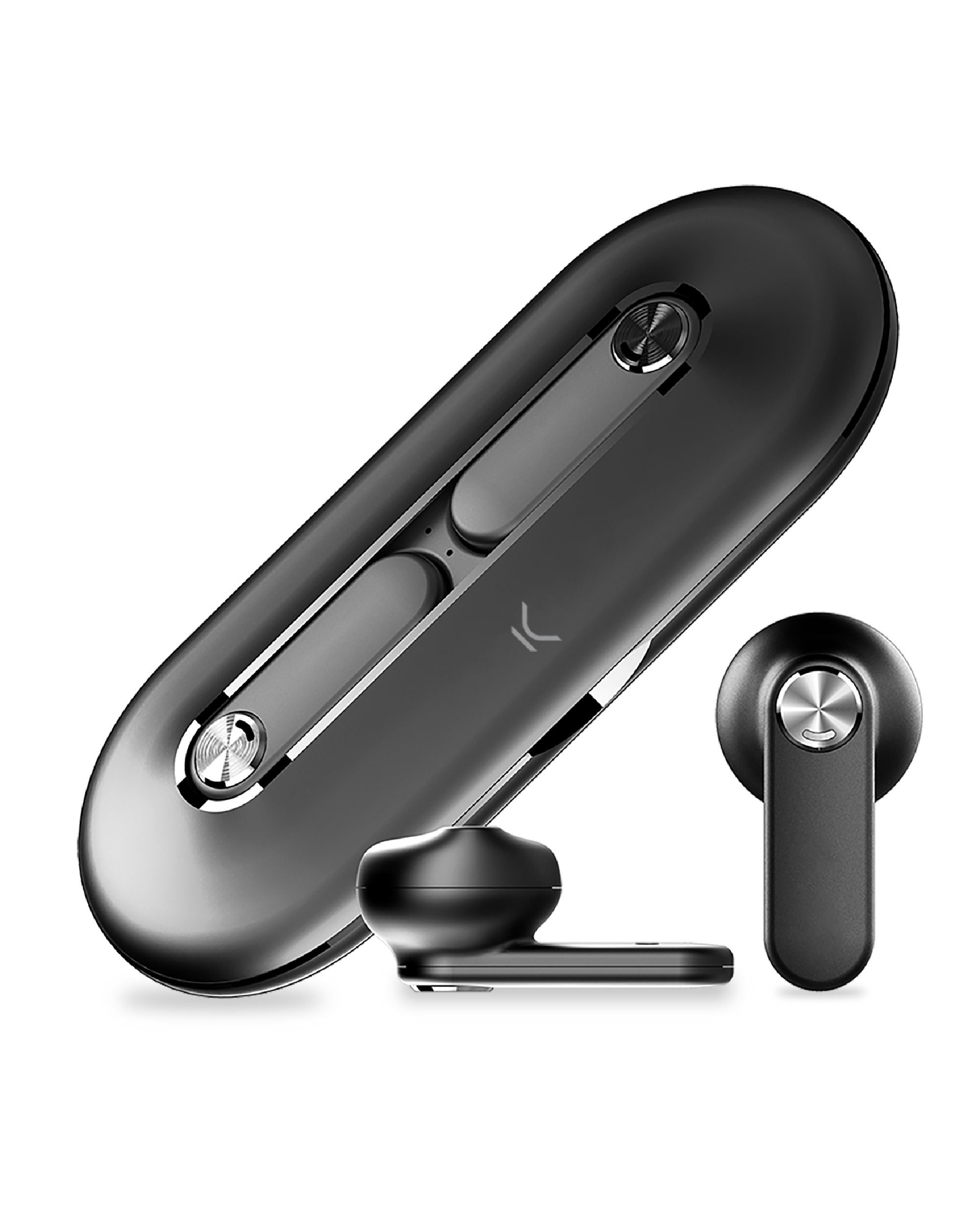 Auriculares Inalámbricos - Leaf KSIX, Intraurales, Bluetooth, Negro