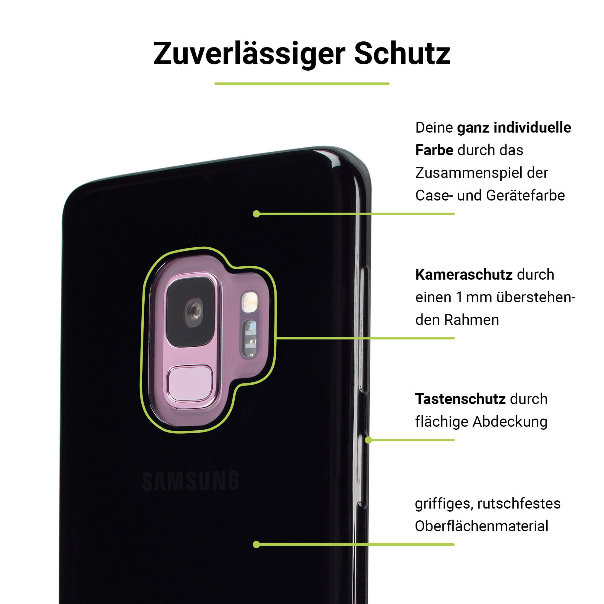 ARTWIZZ NoCase, Galaxy Samsung, S9, Black Backcover