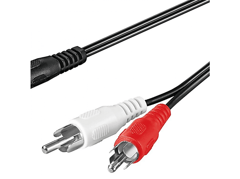GOOBAY Audio Adapterkabel AUX, 3,5 mm Klinke zu stereo Cinch-Stecker, Audio Adapterkabel