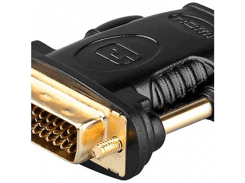GOOBAY HDMI™/DVIDAdapter, vergoldet HDMI Adapter SATURN