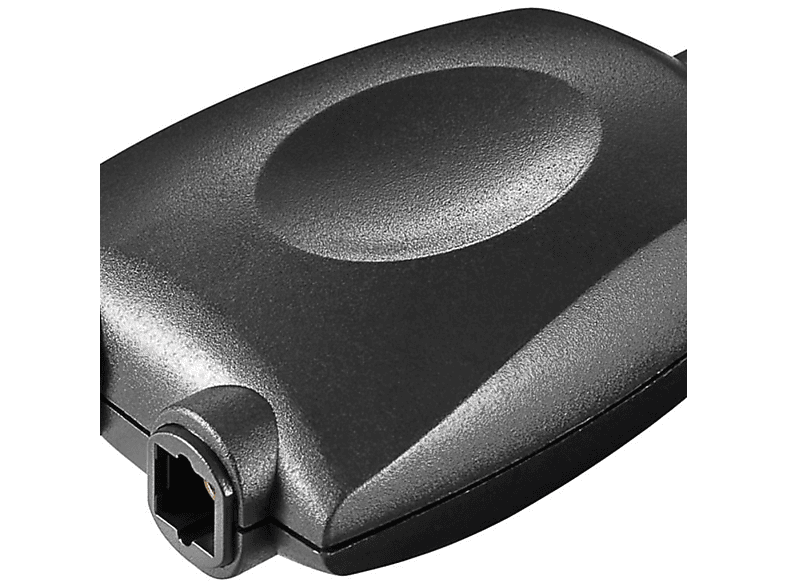 GOOBAY Toslink Digital Audio Splitter 1 zu 2; Schwarz Audio Splitter