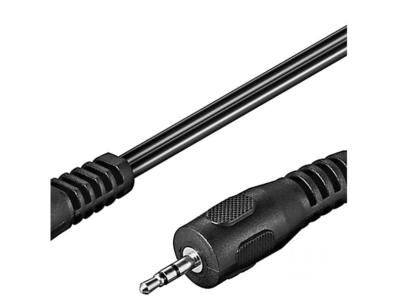 GOOBAY Audio Adapterkabel AUX, 3,5 mm zu 2,5 mm stereo, Audio kabel