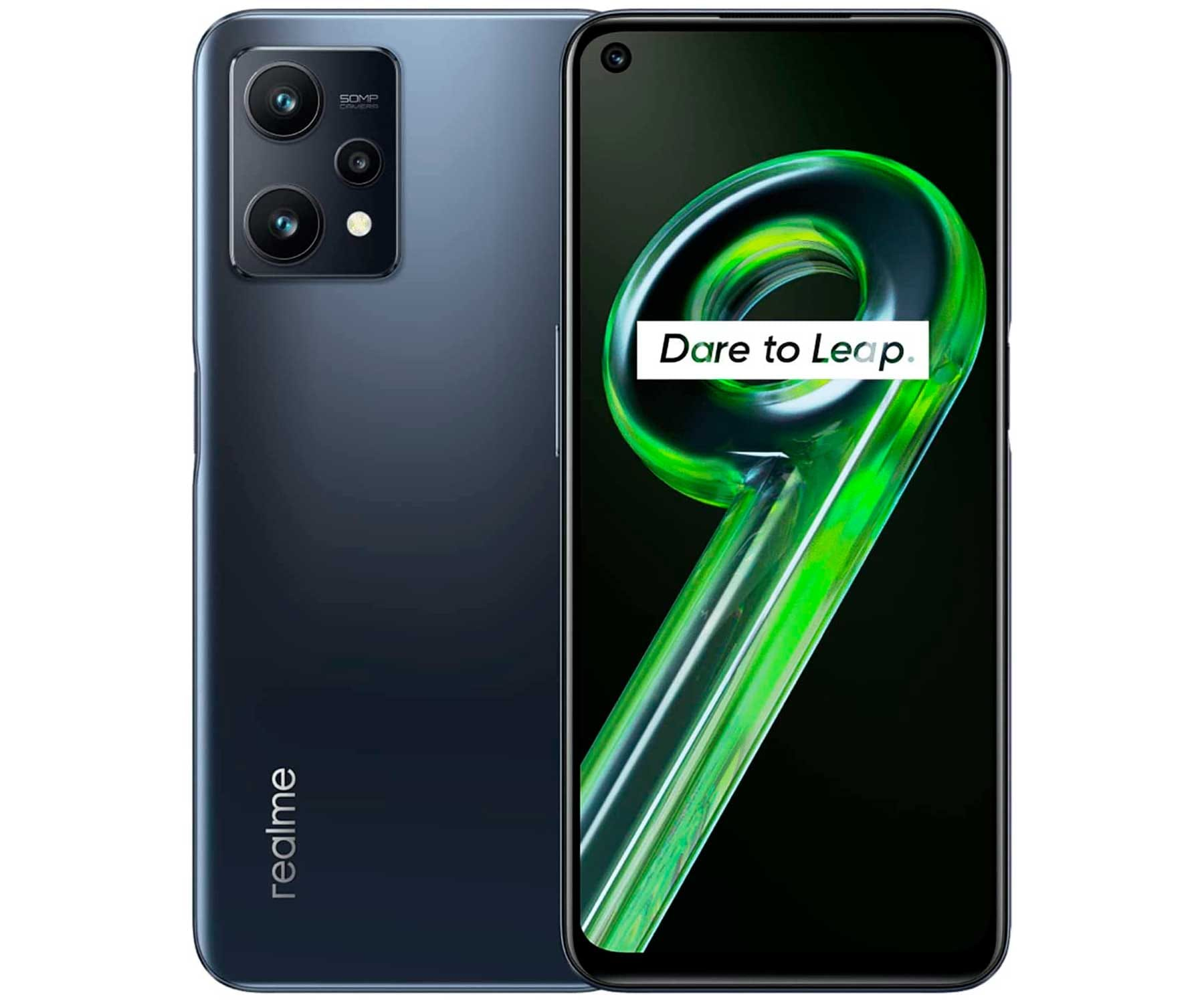 Móvil - 9 5G 4+128GB Meteor Black REALME, Negro, 128 GB, 4 GB, 6,60 ", Full HD+, CPU Octa-core hasta 2.2GHz