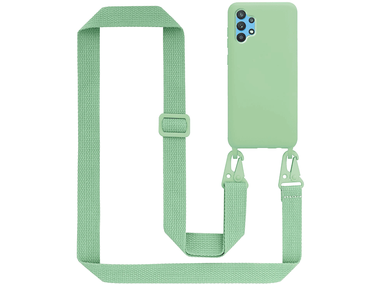 CADORABO Collana per telefono con cinturino regolabile, Retro copertina, Xiaomi, Mi 8, Arancione