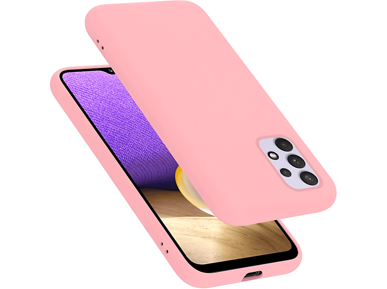 5G, LIQUID Silicone PINK im A33 Liquid Backcover, Galaxy Style, CADORABO Case Samsung, Hülle