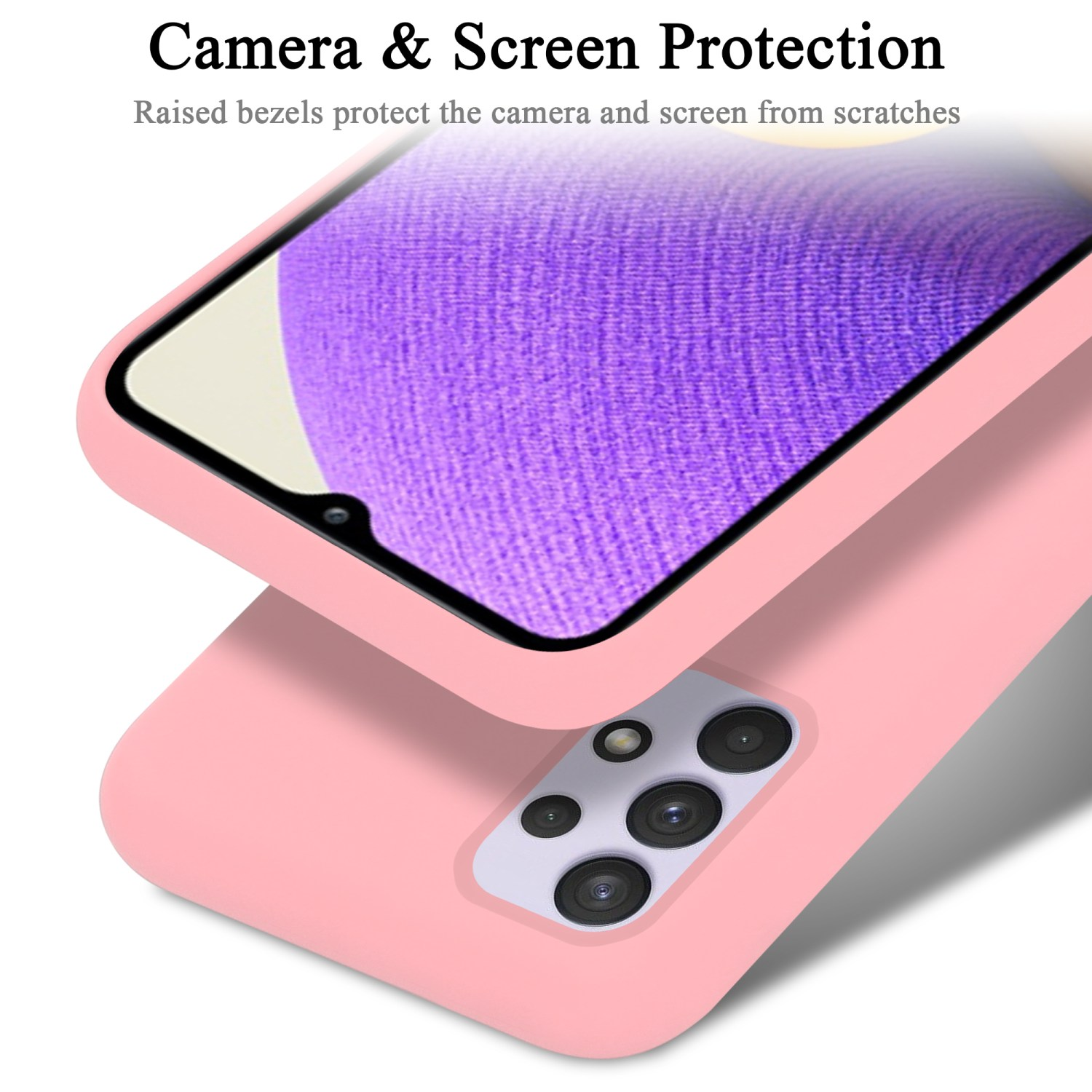 Style, A33 CADORABO Liquid LIQUID Samsung, PINK Case Silicone im Backcover, Hülle Galaxy 5G,