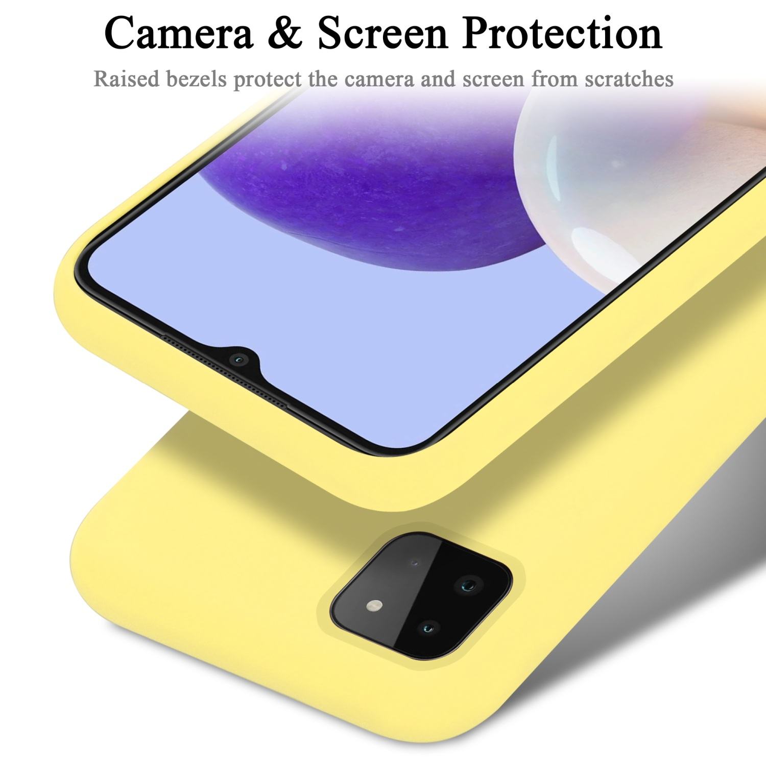 LIQUID Style, Liquid Backcover, Samsung, GELB Silicone Case Galaxy 5G, Hülle A22 CADORABO im