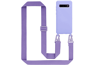 CADORABO TPU Handy Kette Liquid, Sleeve, Samsung, Galaxy S10 PLUS, LIQUID HELL LILA