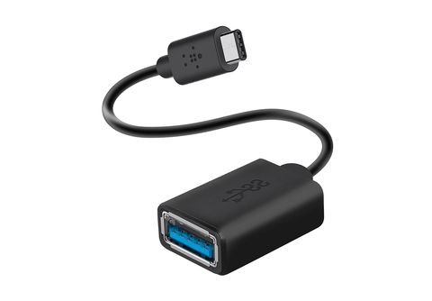 USB-C auf USB A 3.0 Kabel, USB 3.0 Stecker Typ A auf USB-C Stecker, 90° USB-C  Stecker, Synch- und Ladekabel, schwarz