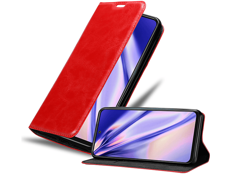 Cadorabo - Custodia Libro Per Xiaomi Redmi Note 10 In Rosso - Con Vani Di Carte Funzione Stand E Chiusura Magnetica Portafoglio Cover Case Wallet Book Etui Protezione 4063758130623