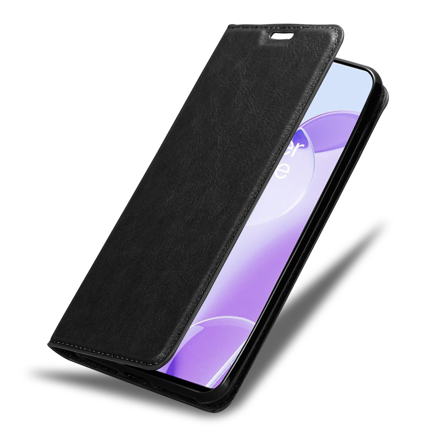 OnePlus, 9RT Bookcover, Invisible NACHT SCHWARZ Book 5G, Magnet, CADORABO Hülle