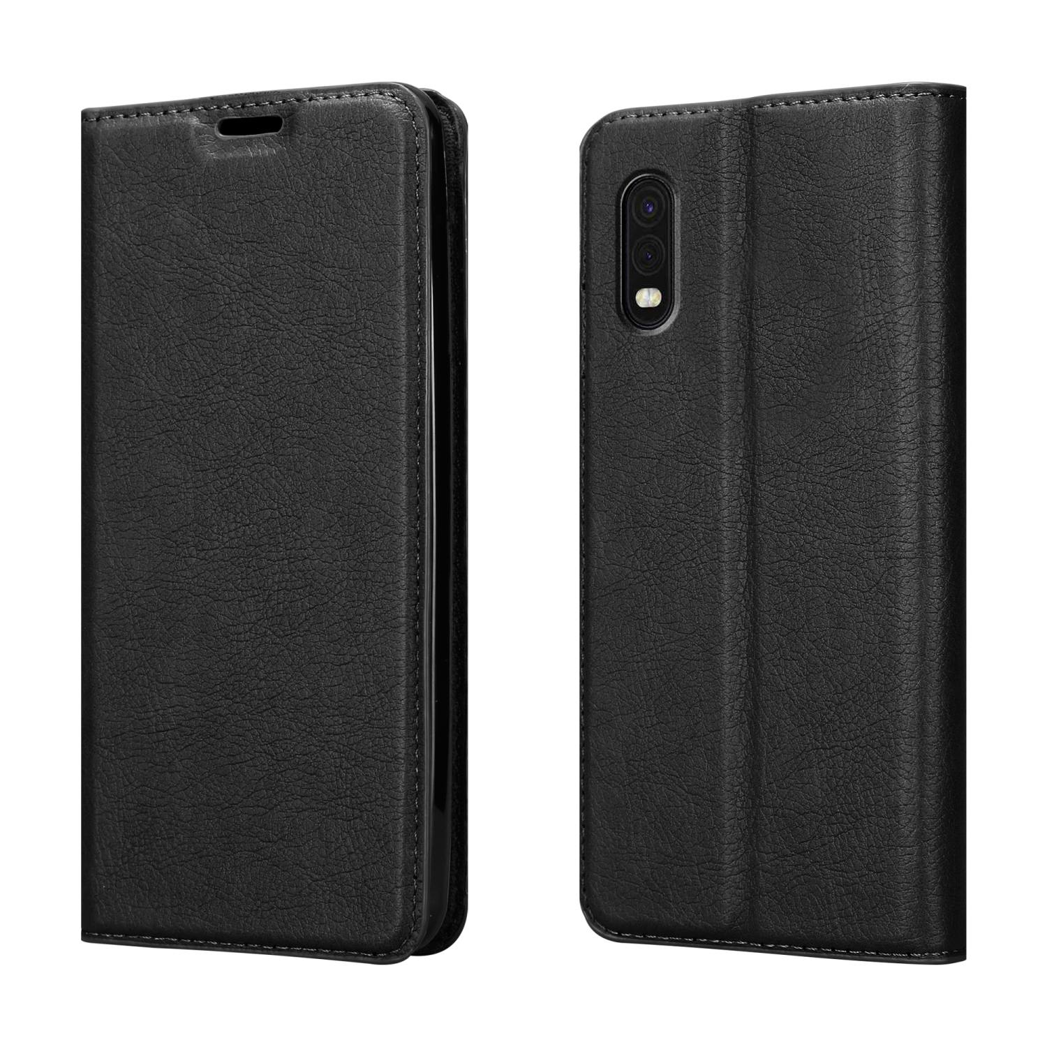 CADORABO Custodia con chiusura magnetica, funzione stand e tasca per le carte CUSTODIA A LIBRO per Samsung Galaxy XCover PRO, Nero