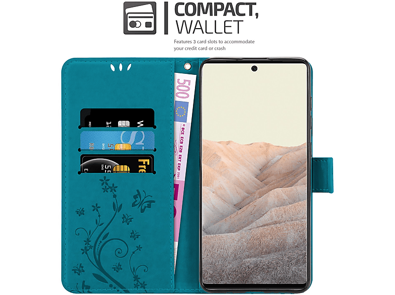 Custodia Dolce Gatto Google Pixel 6 Pro Verde | Libro Portafoglio