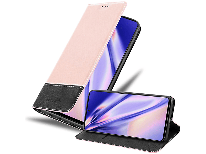 A51 Samsung, / GOLD ROSÉ Galaxy Kunstleder CADORABO Bookcover, SCHWARZ M40s, 4G Hülle,