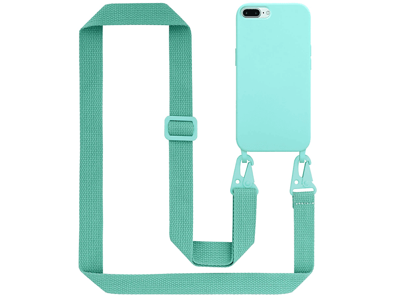 CADORABO TPU Handy Kette Liquid, Backcover, Apple, iPhone 7 PLUS / 7S PLUS / 8 PLUS, LIQUID TÜRKIS