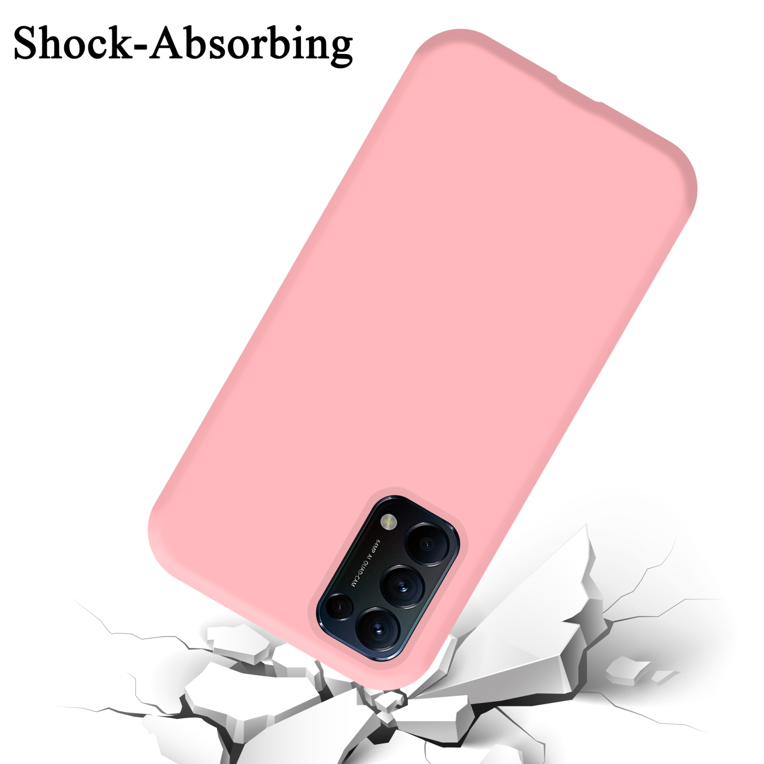 Style, Silicone CADORABO Hülle PINK LIQUID Case Backcover, LITE, FIND X3 im Oppo, Liquid