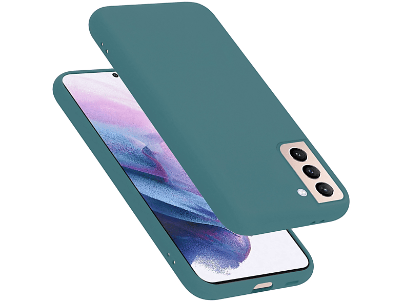 ULTRA, CADORABO Backcover, Galaxy Case Style, Samsung, GRÜN Silicone Hülle Liquid S22 im LIQUID