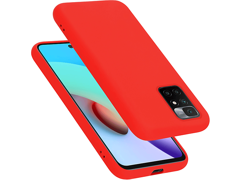 im Backcover, Liquid 10, LIQUID ROT Case RedMi Hülle Xiaomi, Style, CADORABO Silicone