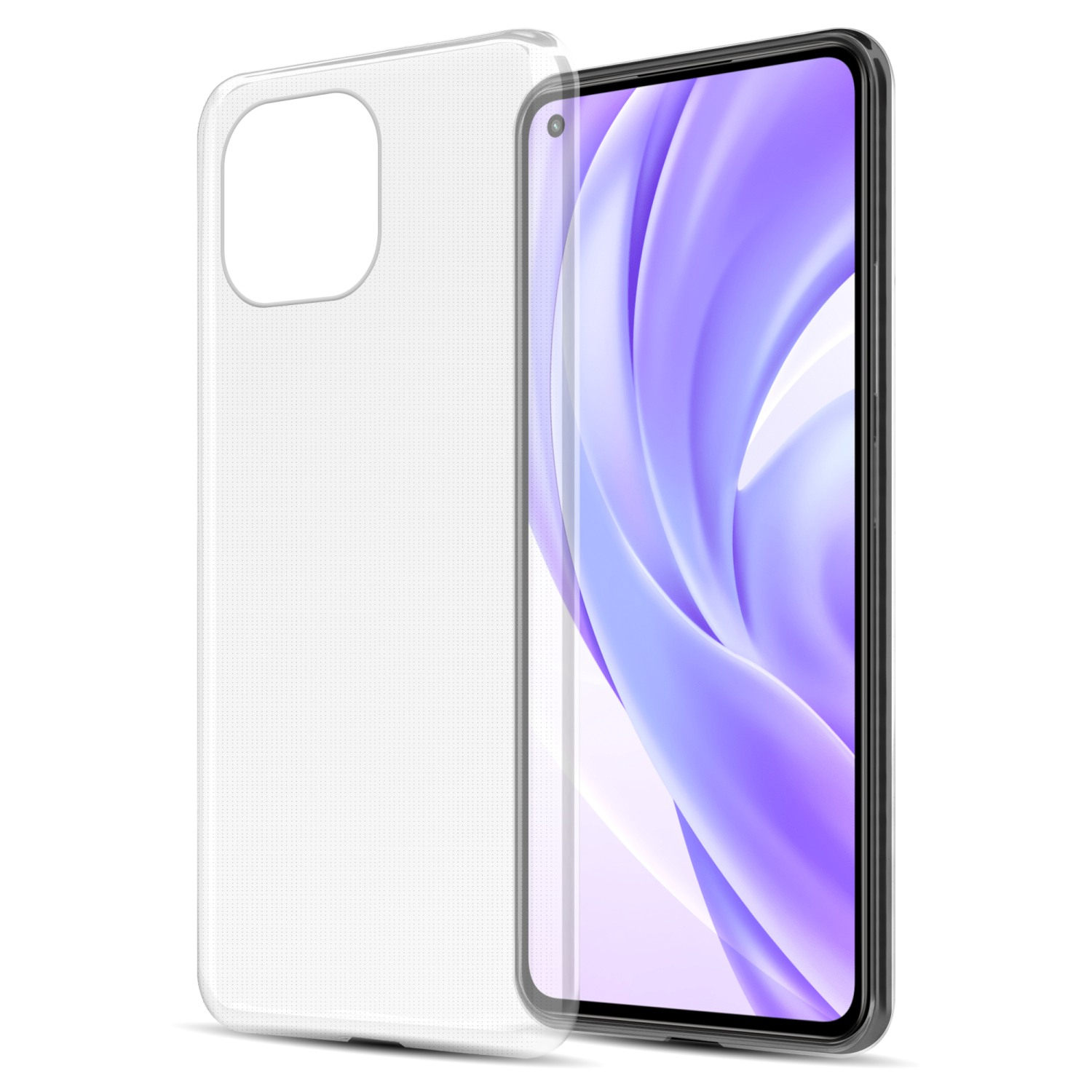 TingYR Cover per Xiaomi Mi 11 Lite 5G, Ottima Cover Antiurto TPU Flessibile, Custodia Case per Xiaomi Mi 11 Lite 5G Smartphone.(Nero