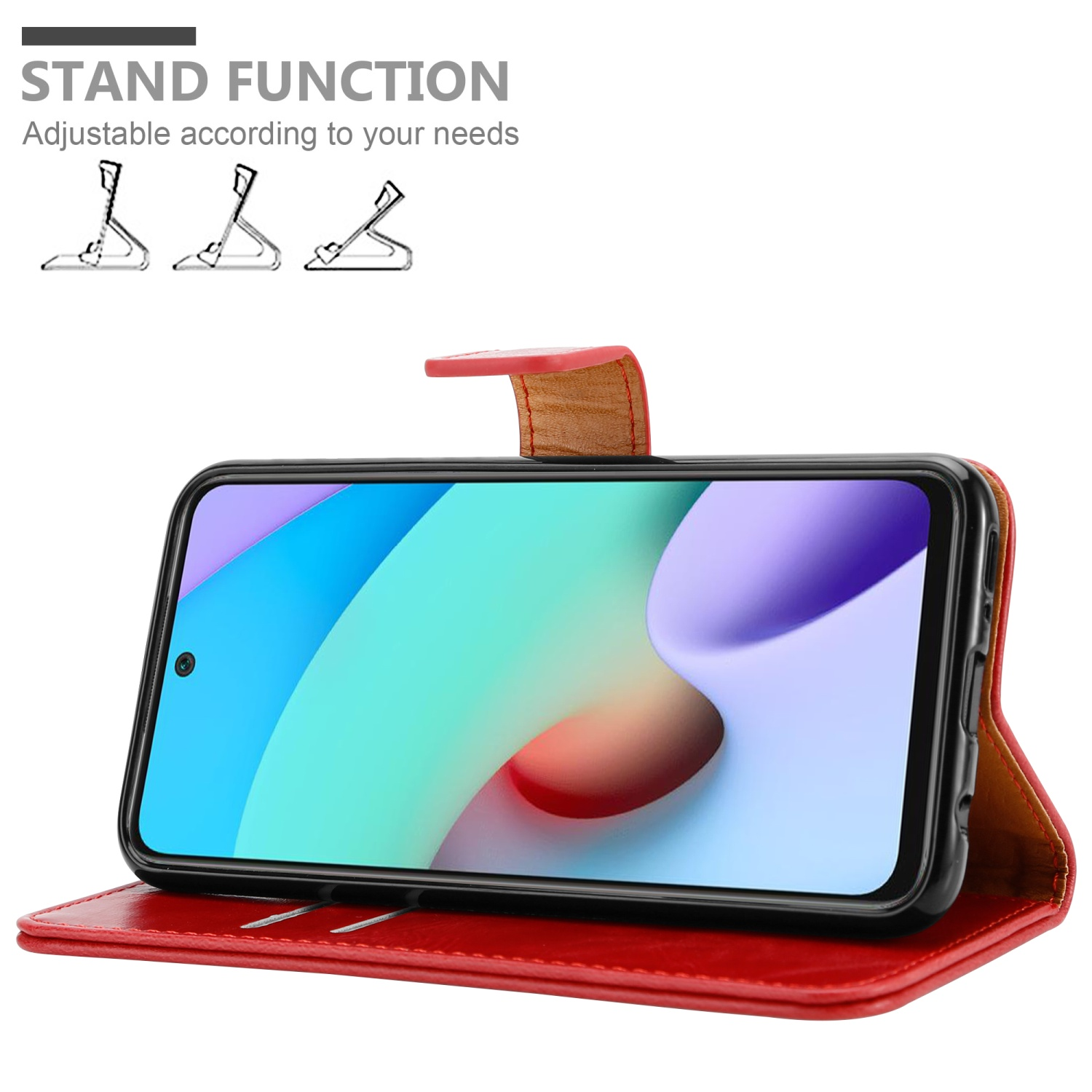 Cadorabo Custodia Flip Per LG G5 In Rosso Mela - Cover In Similpelle Con Chiusura Magnetica E Apertura A 360°