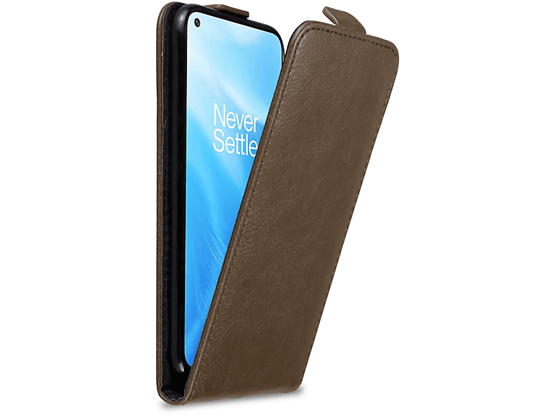 BRAUN OnePlus, N200 Flip Flip Hülle KAFFEE Nord CADORABO 5G, Style, Cover, im