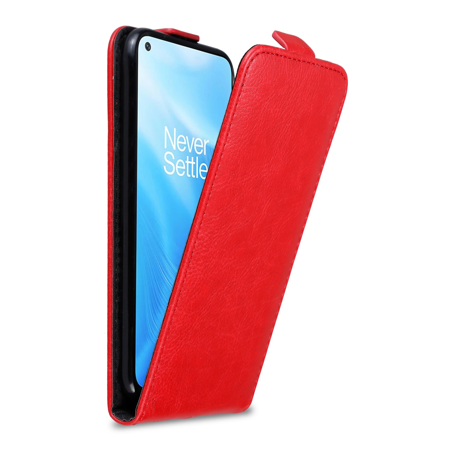N200 ROT Flip APFEL OnePlus, Flip Nord Cover, 5G, CADORABO im Hülle Style,