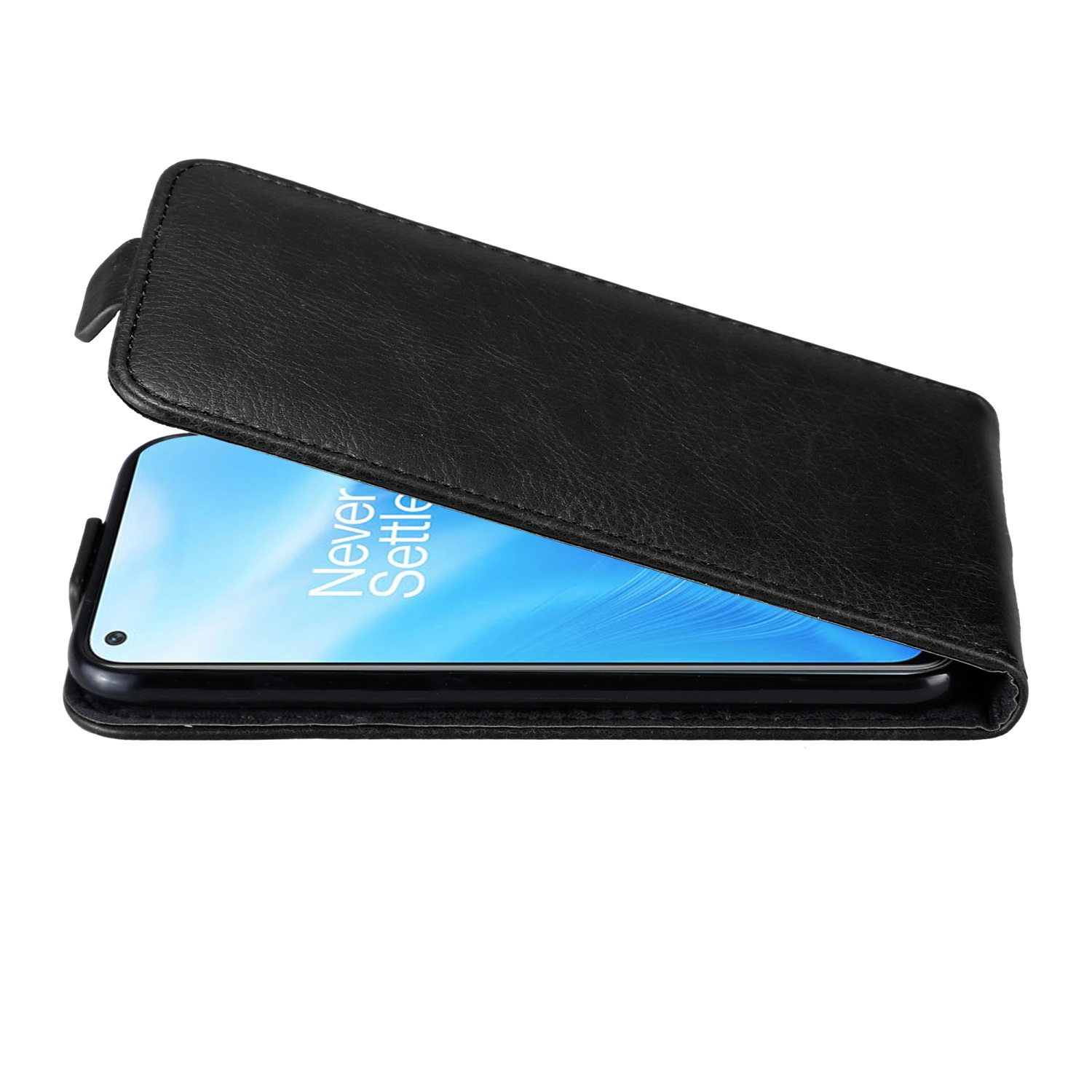 NACHT OnePlus, Flip SCHWARZ Style, N200 CADORABO im Hülle 5G, Nord Flip Cover,