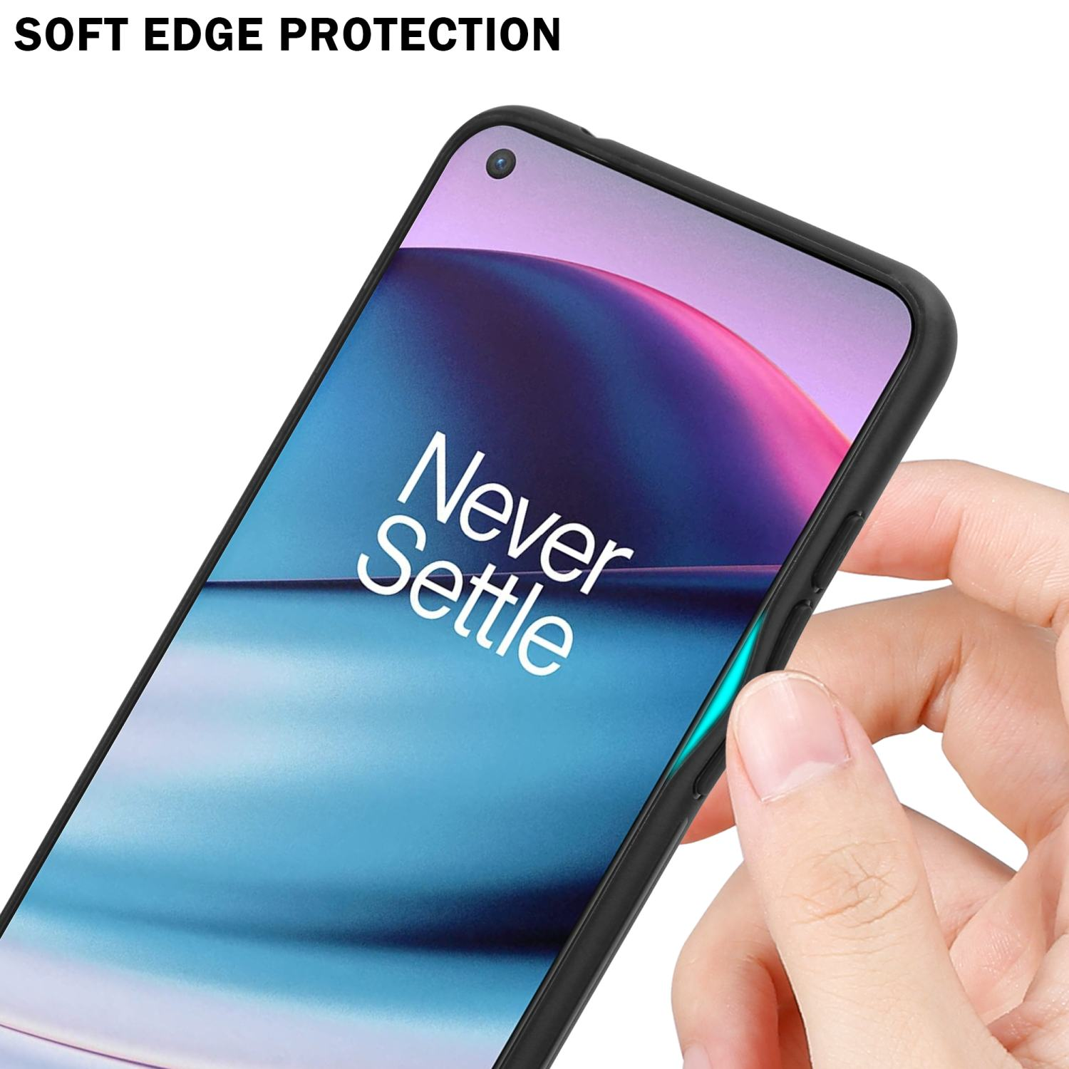 CADORABO CE Backcover, aus ROSA Nord 5G, Hülle GELB Silikon 2 Farben TPU - OnePlus, Glas,