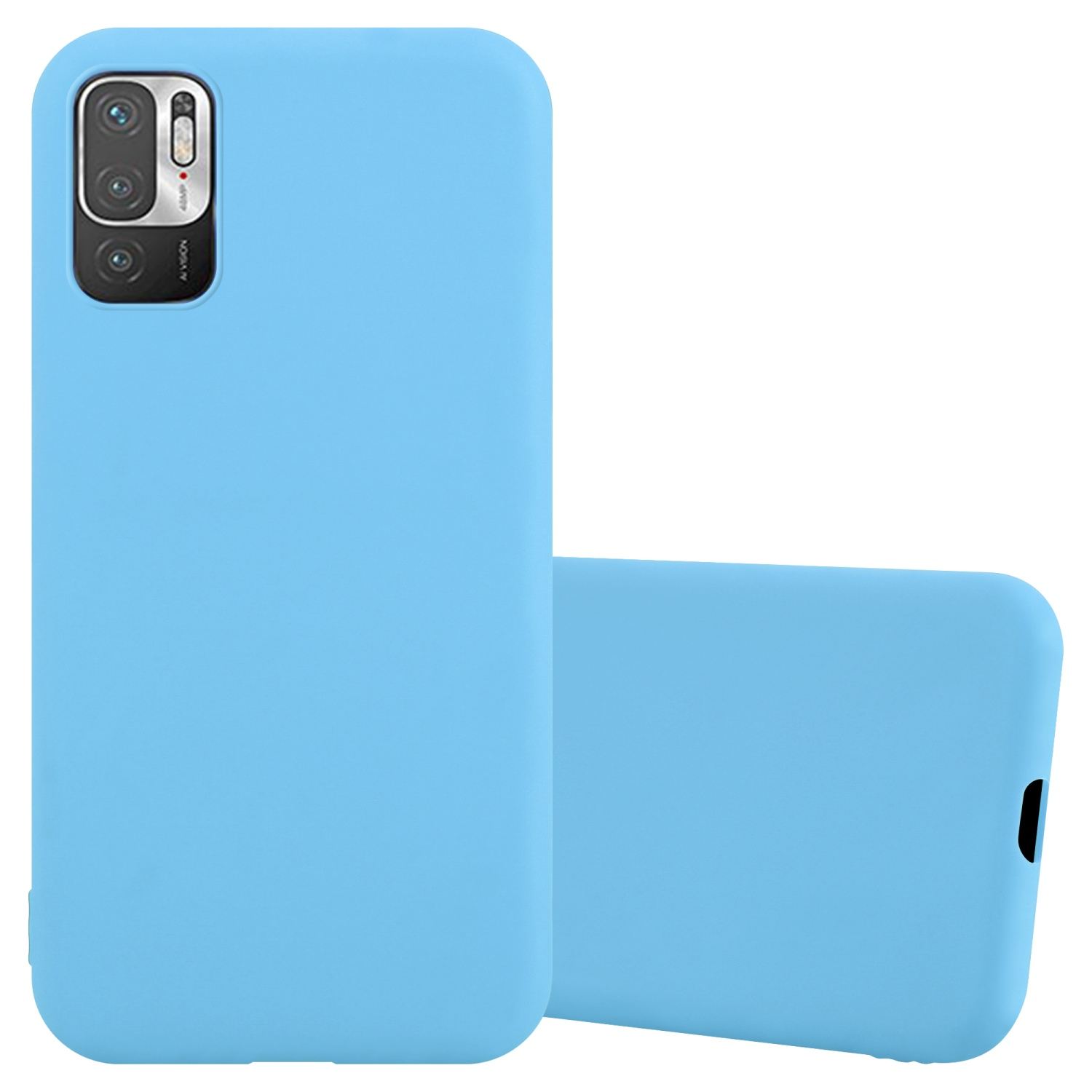 5G, Hülle 5G 10 / NOTE im Style, RedMi Xiaomi, M3 PRO POCO TPU BLAU CADORABO Candy CANDY Backcover,