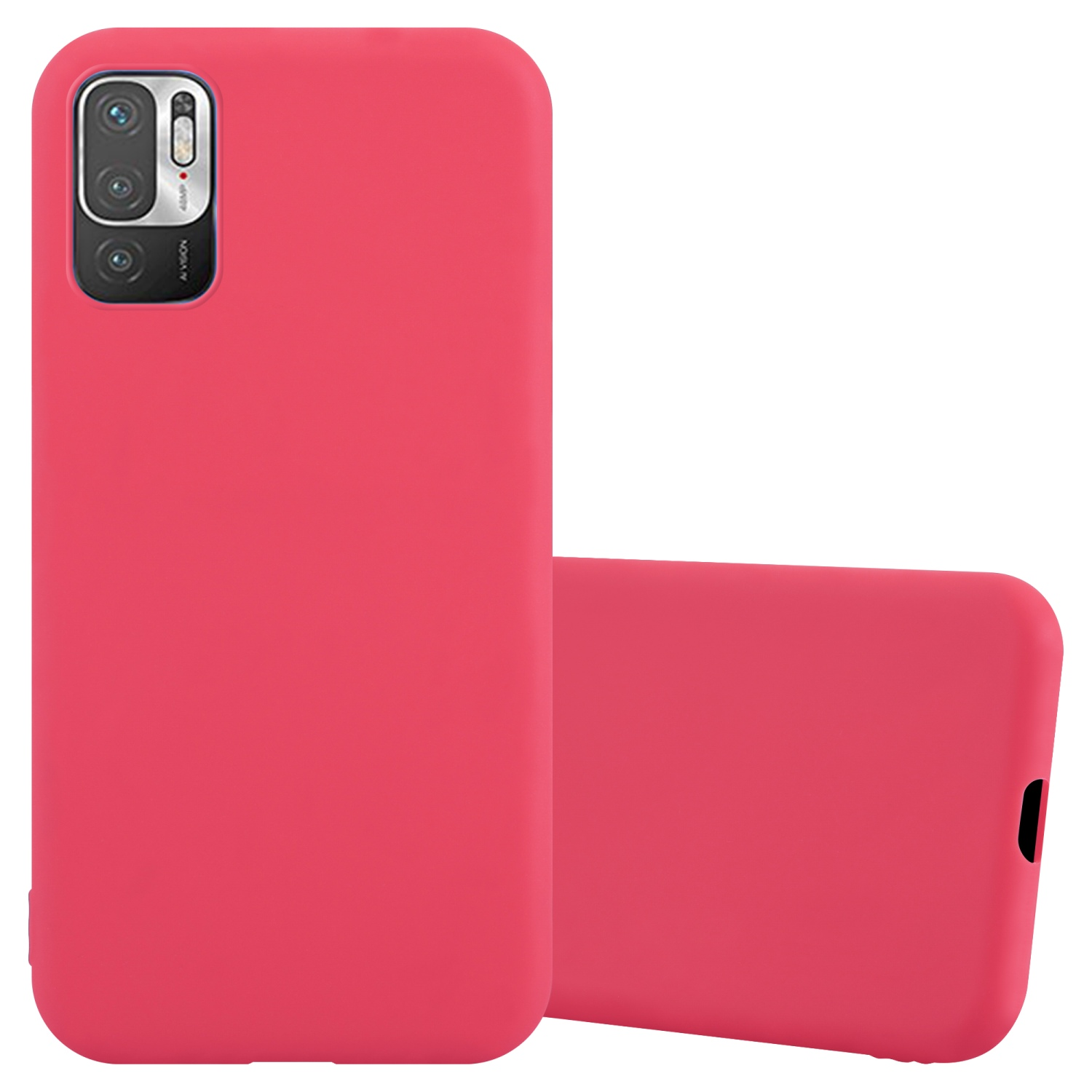 CADORABO Hülle im TPU Candy CANDY 10 ROT / Backcover, POCO RedMi Style, NOTE M3 Xiaomi, 5G PRO 5G