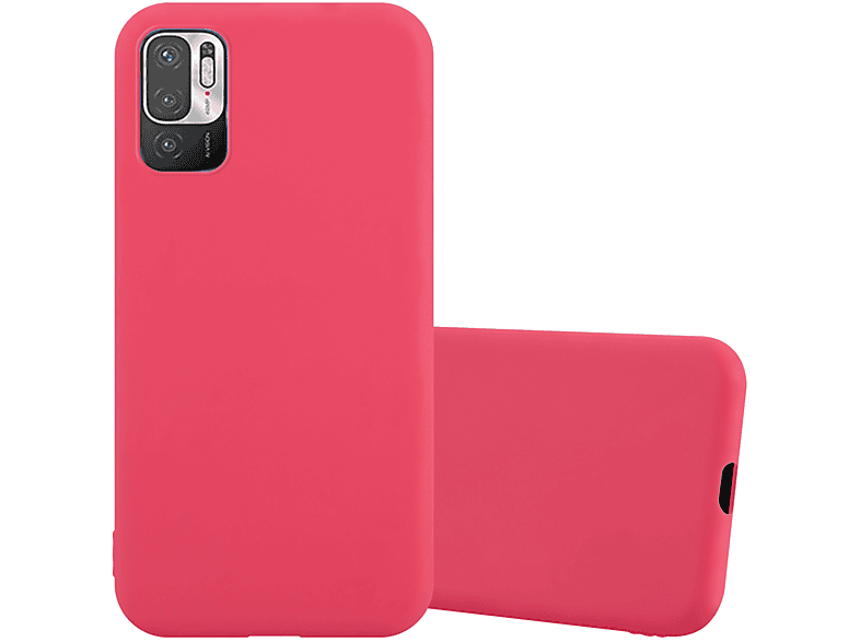 CADORABO Hülle im TPU Candy Style, Backcover, Xiaomi, RedMi NOTE 10 5G / POCO M3 PRO 5G, CANDY ROT
