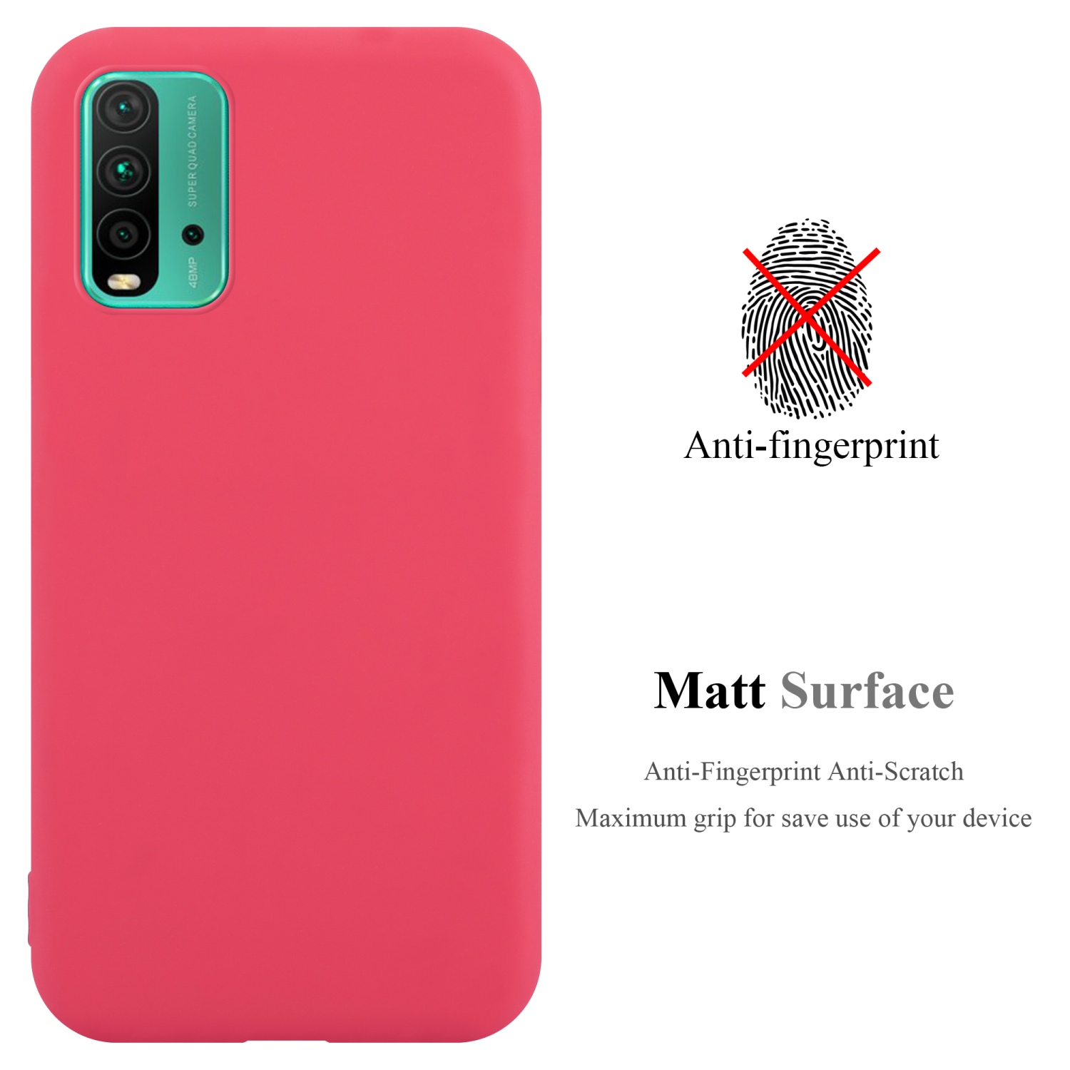 CANDY / Xiaomi, Style, 9T ROT Hülle M3, RedMi im Candy Backcover, POCO CADORABO TPU