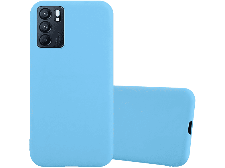 CADORABO Hülle im TPU Candy Style, Backcover, Oppo, Reno6 5G, CANDY BLAU