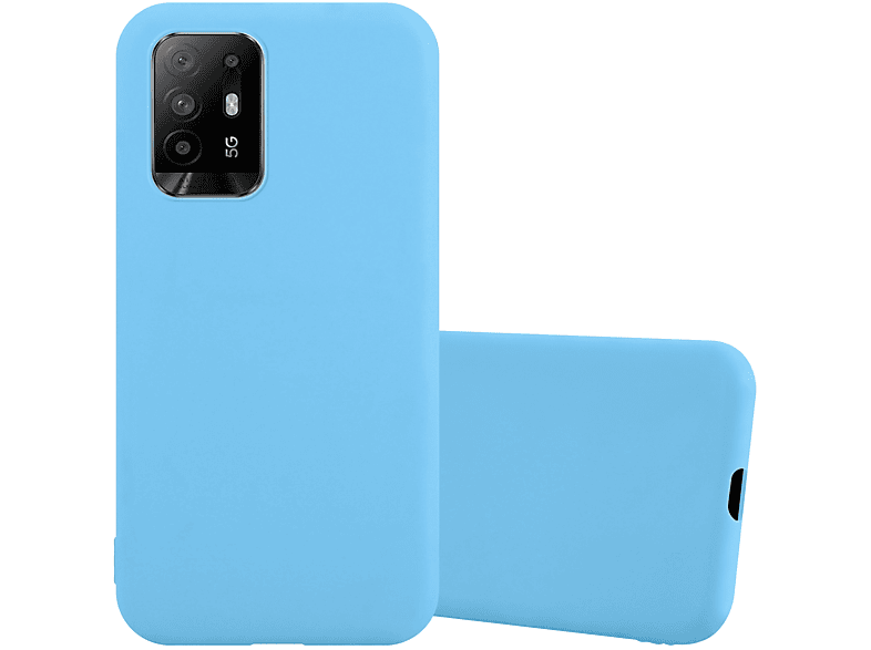 5G, BLAU TPU CANDY Hülle im Style, Oppo, A94 Backcover, Candy CADORABO
