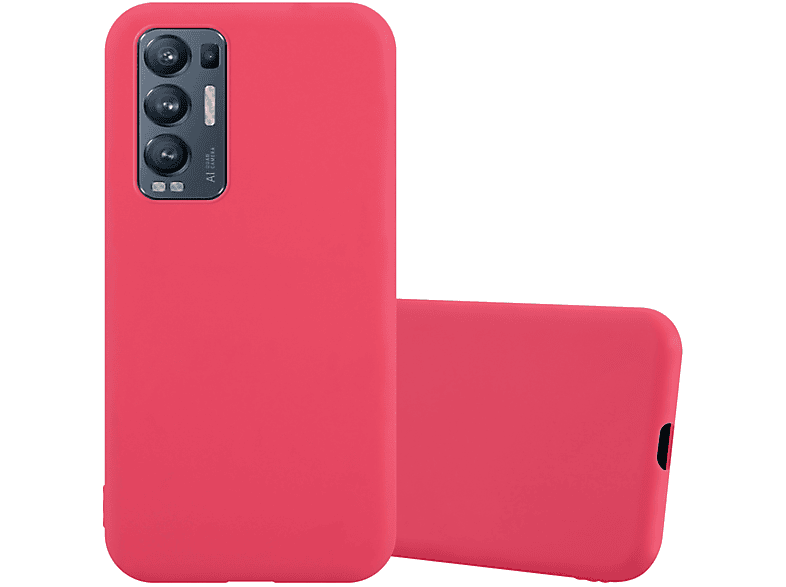 CADORABO Hülle im TPU Candy Style, Backcover, Oppo, FIND X3 NEO, CANDY ROT