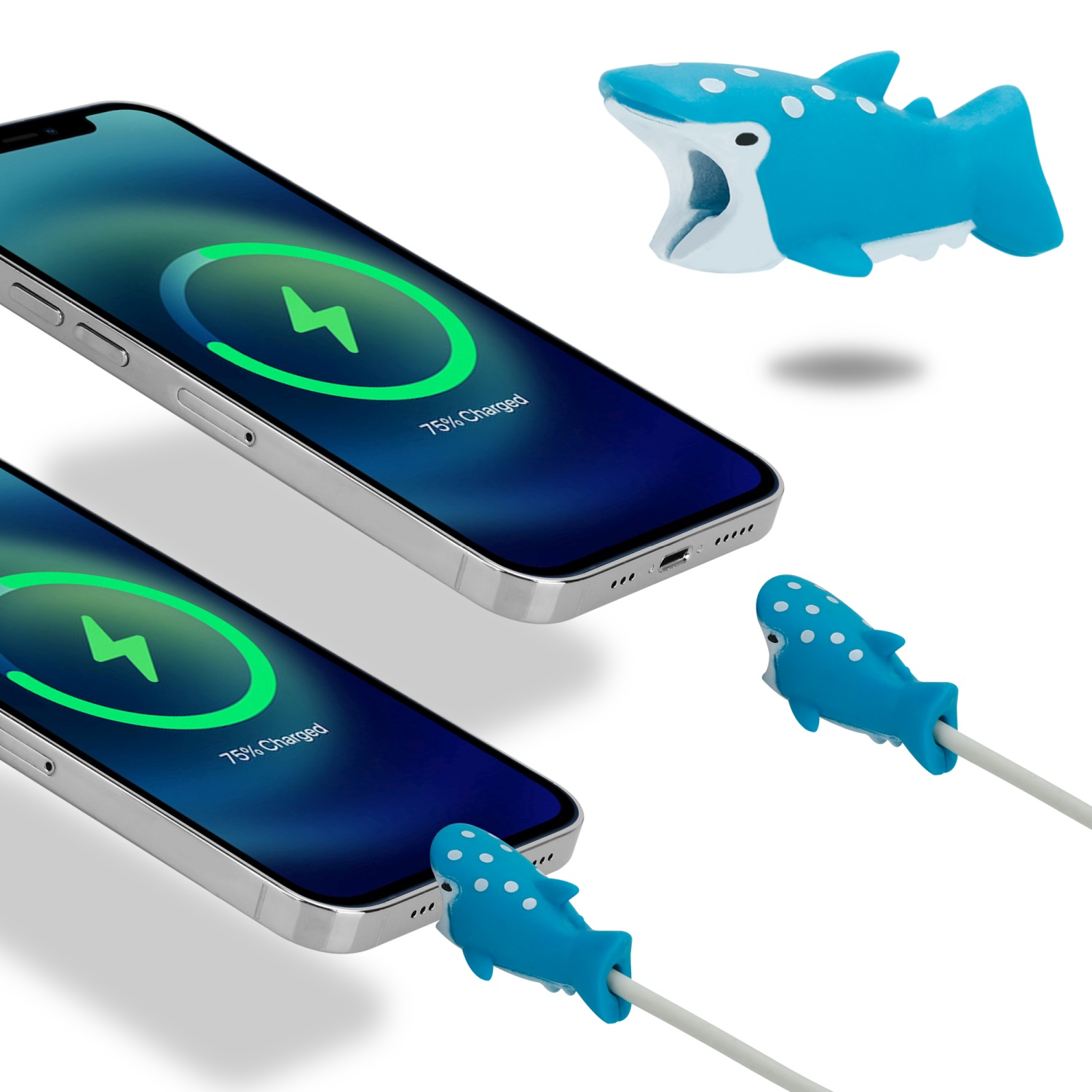 für Smartphones Kabelschutz gängigen Tablets, Bruch und CADORABO alle für Schutz Blau Kabel Kabel