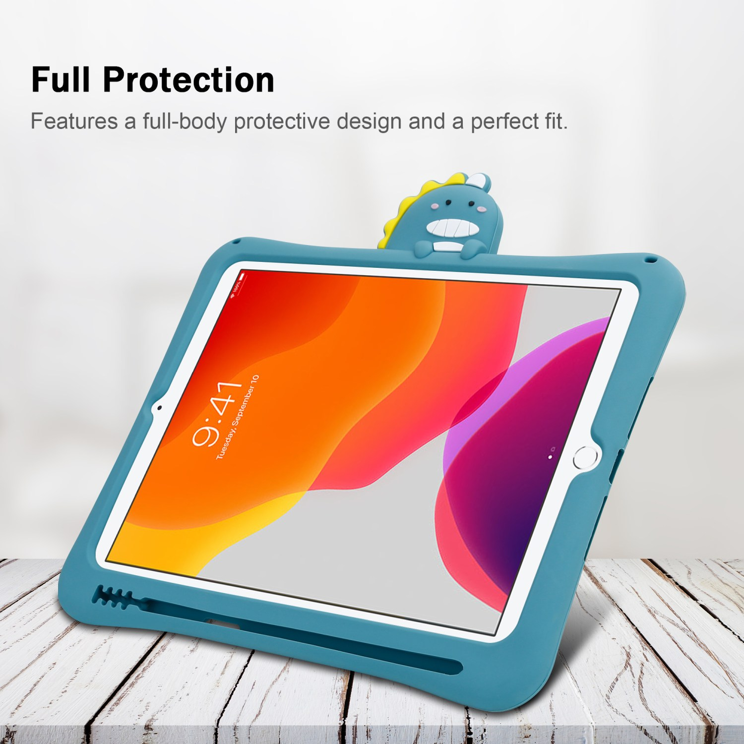 Standfunktion Backcover No. flexiblem mit Apple Dinosaurier Tablet Silikon für Kinder aus Hülle Silikon, TPU 5 CADORABO für Hülle Handy