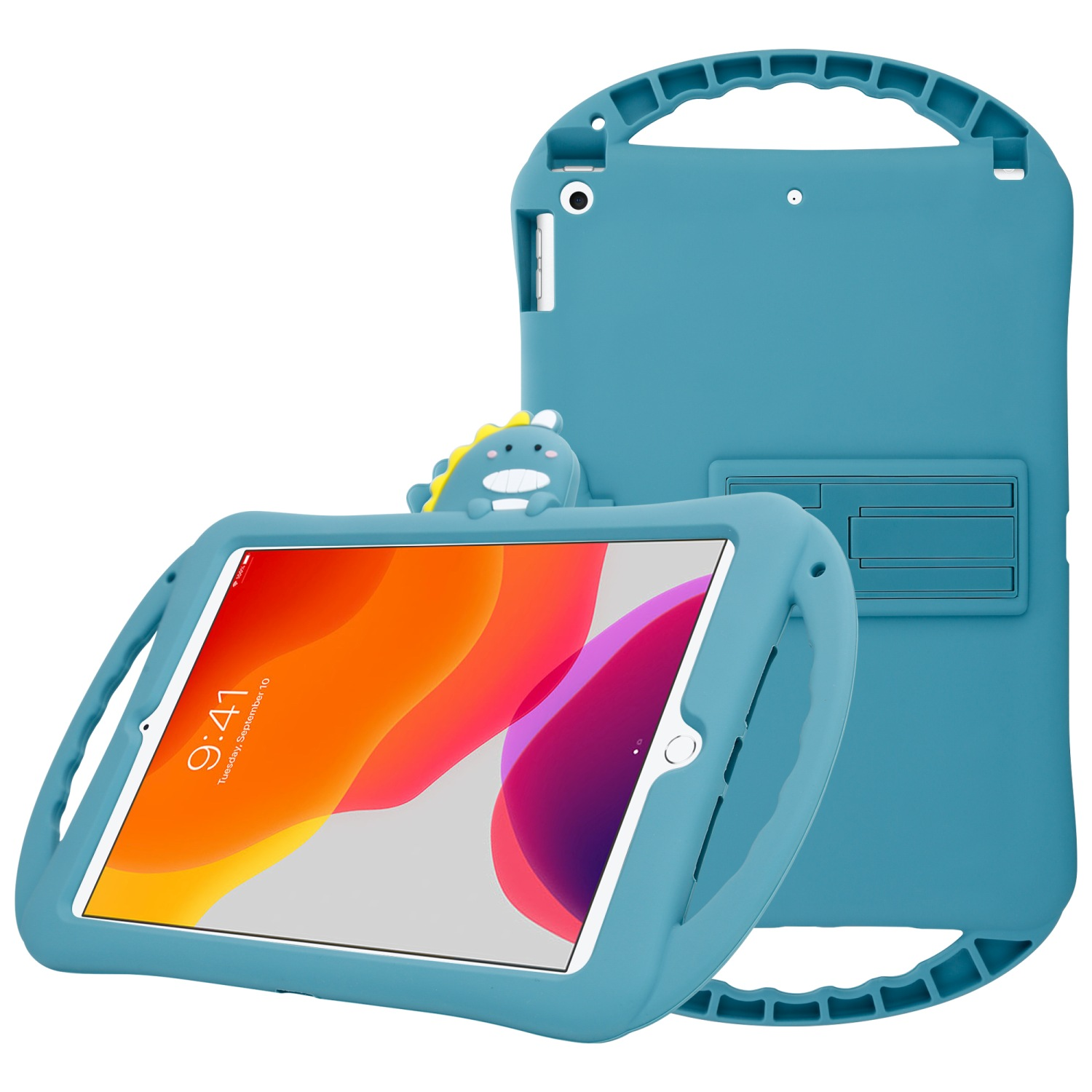 aus flexiblem Hülle Apple Hülle No. Dinosaurier Backcover Tablet Standfunktion mit Silikon, Kinder CADORABO für für Silikon Handy TPU 6