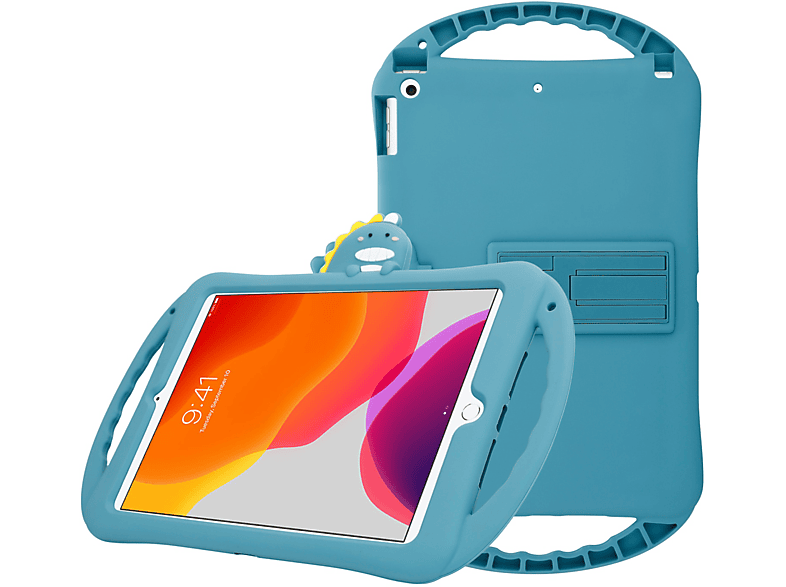 Hülle mit 6 aus No. Backcover für für CADORABO Apple Handy Dinosaurier Silikon Silikon, TPU Standfunktion flexiblem Kinder Tablet Hülle