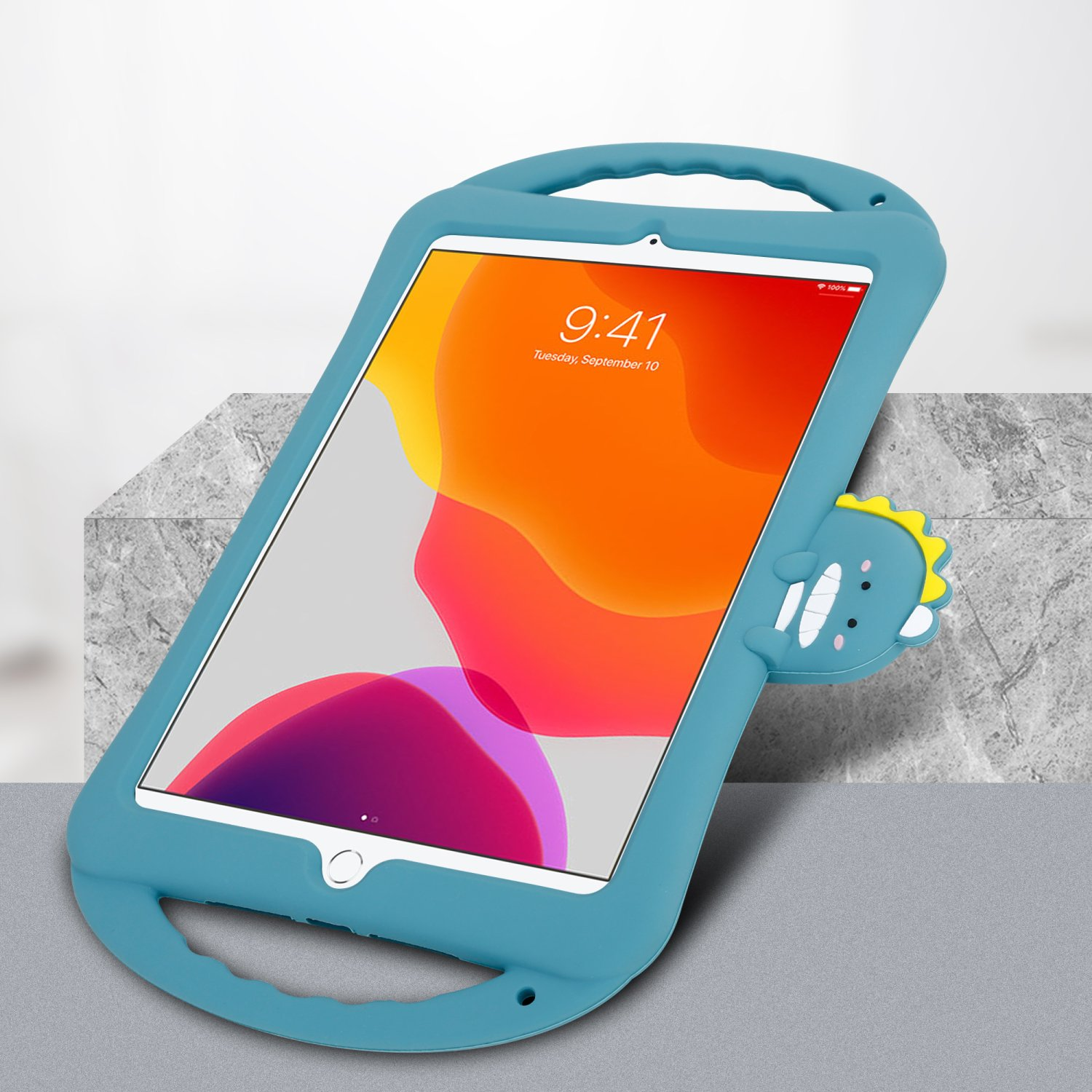 TPU für Hülle für Dinosaurier Tablet Apple Hülle Silikon CADORABO 6 Standfunktion Kinder No. Handy Backcover mit Silikon, flexiblem aus