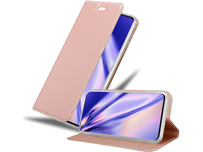 CADORABO Handyhülle Classy 10 Book CLASSY OnePlus, PRO GOLD Style, Bookcover, 5G, ROSÉ
