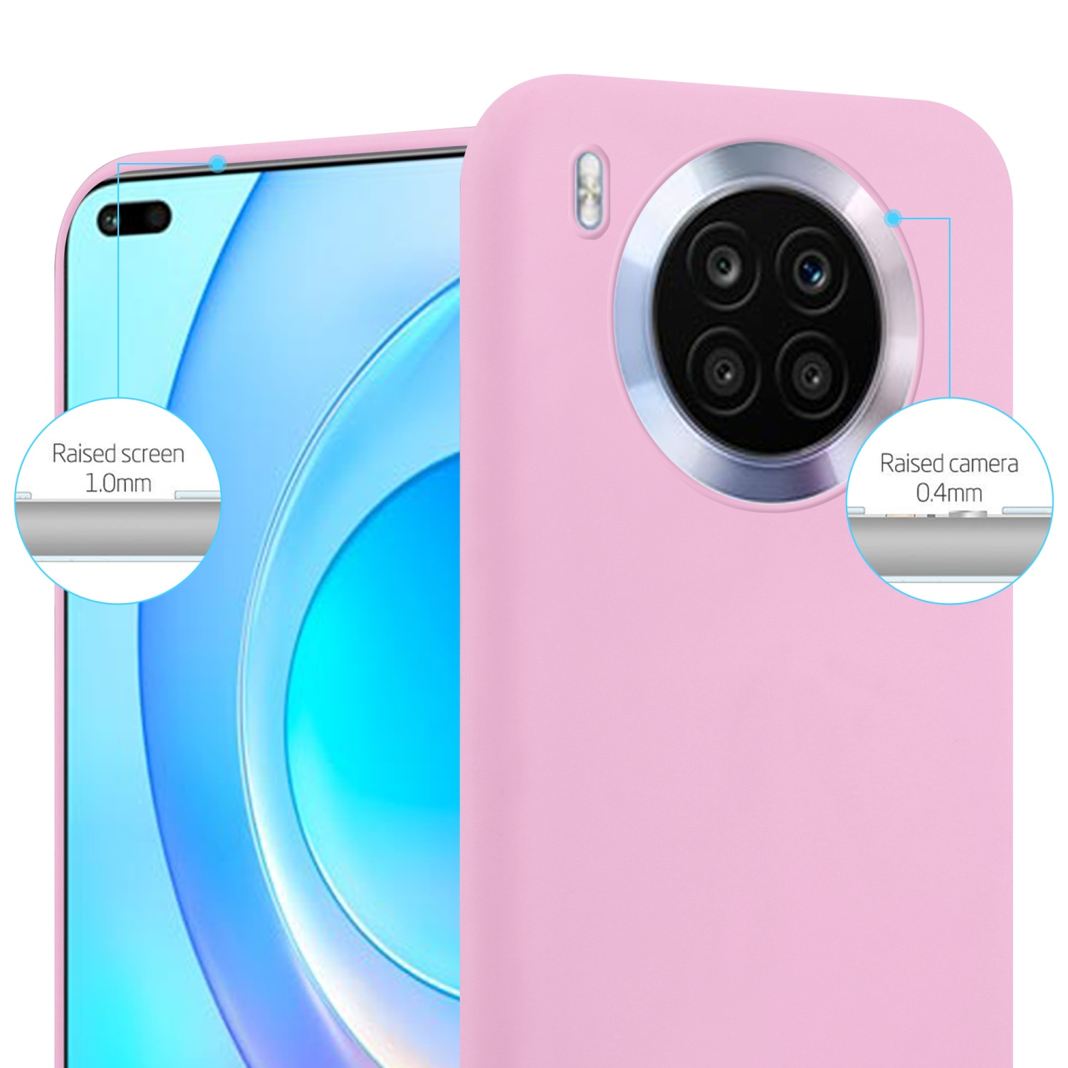 Honor, Style, CADORABO LITE, Hülle TPU im ROSA Candy Backcover, CANDY 50