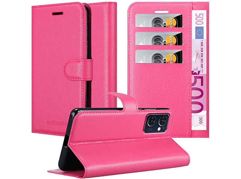 CADORABO Book Hülle / LITE PINK Reno7 5G, FIND Bookcover, CHERRY X5 Oppo, Standfunktion