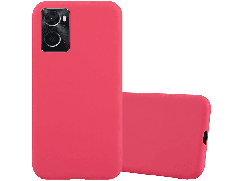 CADORABO Hülle im TPU ROT Realme CANDY / Candy K10 A76 / 4G Style, / 9i, A96 A36 4G / Backcover, Oppo