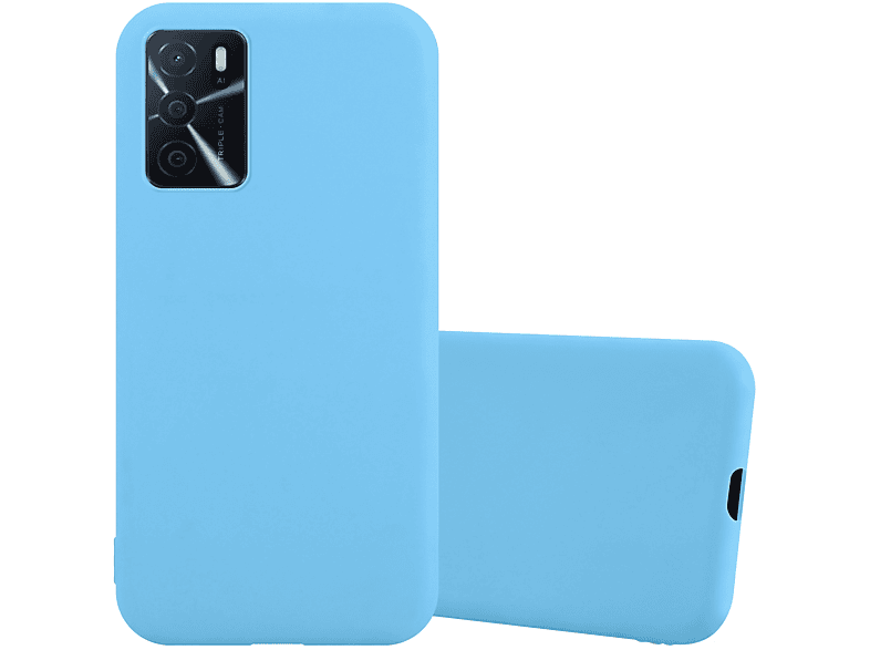 CADORABO Hülle im TPU Candy BLAU A16s Oppo, CANDY / Style, Backcover, A54s