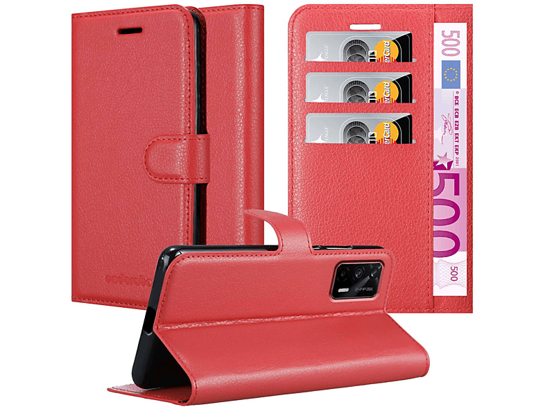 / Realme, CADORABO / 2T Bookcover, Book GT Neo PRO, Standfunktion, GT Q3 Hülle ROT KARMIN