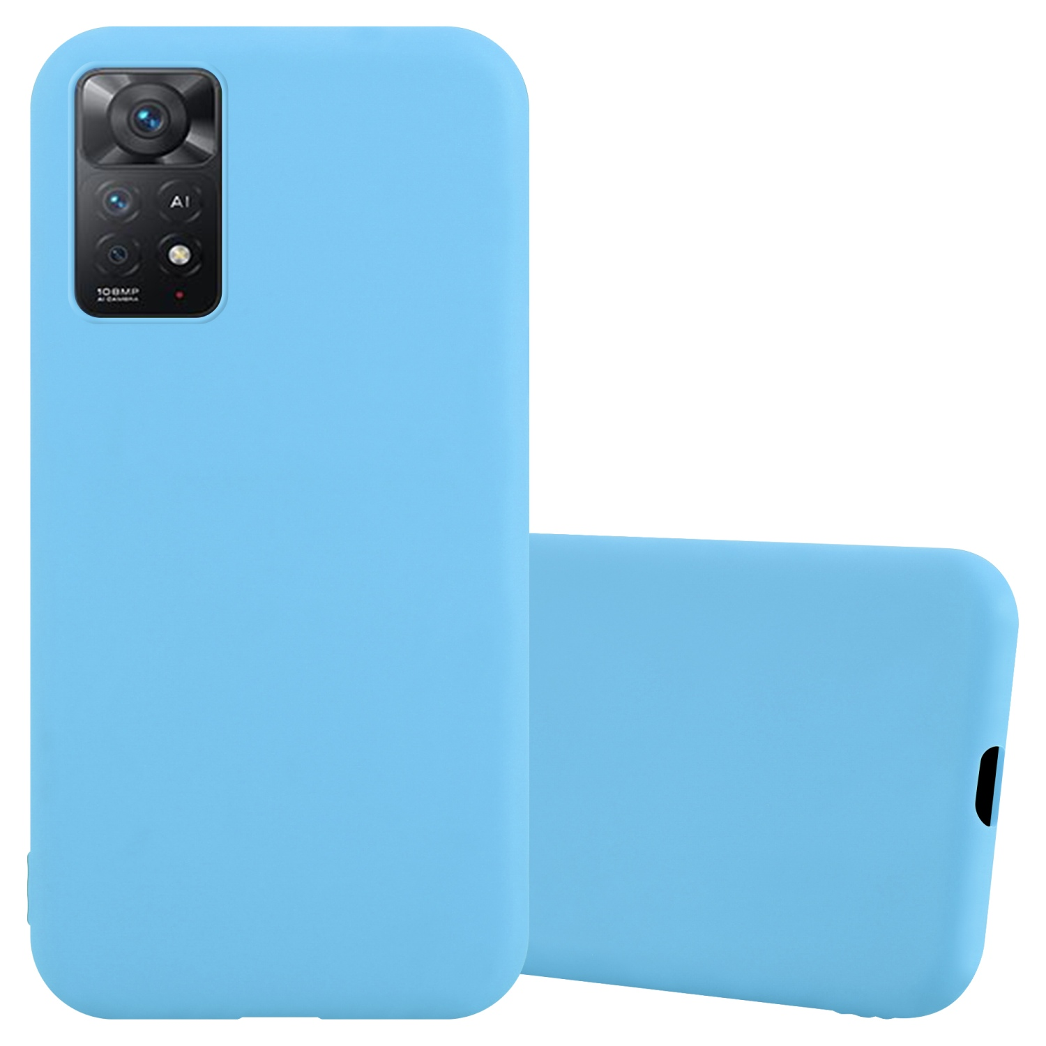 CADORABO Hülle CANDY NOTE Style, BLAU PRO Backcover, 5G, 11 im TPU RedMi Candy Xiaomi, 4G 