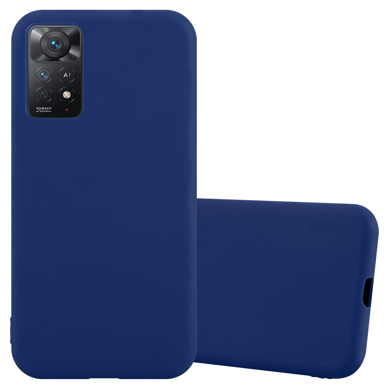 DUNKEL Hülle BLAU TPU 4G RedMi Style, Candy CADORABO / NOTE CANDY 5G, Backcover, im PRO 11 Xiaomi,